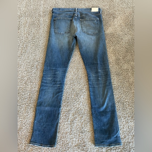 CITIZENS OF HUMANITY Agnes Long Mid Rise Slim Straight Jeans size 30 - Picture 8 of 9